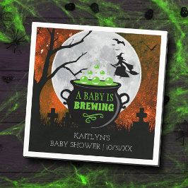 Ein Baby braut Halloween-Kinderdusche Serviette