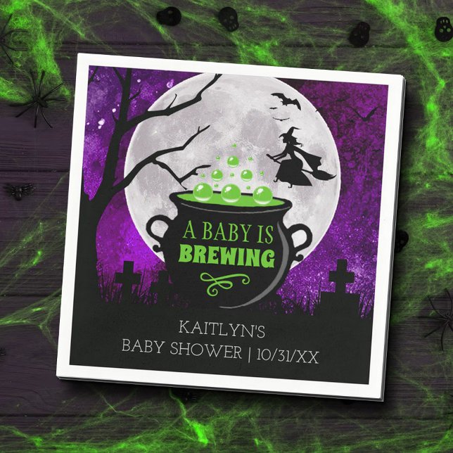 Ein Baby braut Halloween-Kinderdusche Serviette (Von Creator hochgeladen)