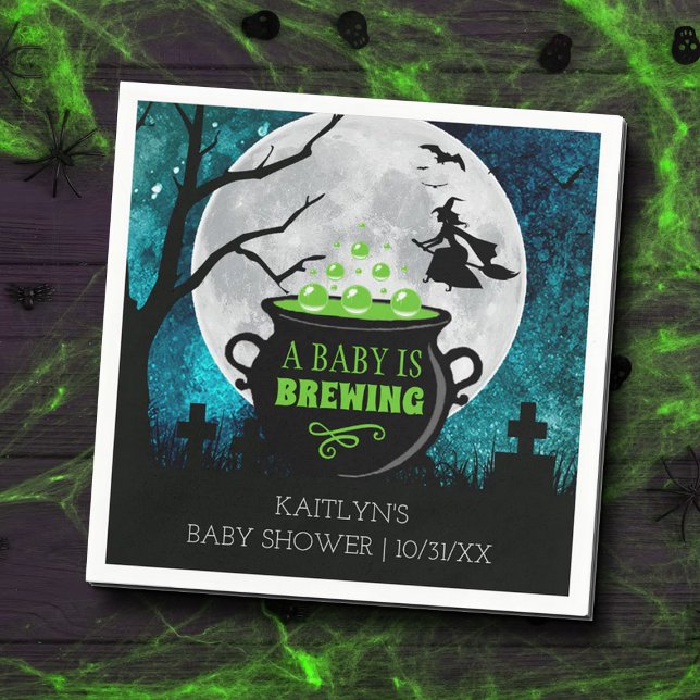 Ein Baby braut Halloween-Kinderdusche Serviette (Von Creator hochgeladen)
