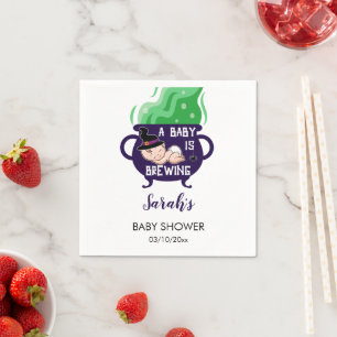 Ein Baby braut Halloween-Kinderdusche Serviette