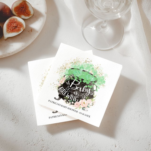 Ein Baby braut Halloween-Mädchendusche Serviette (Von Creator hochgeladen)