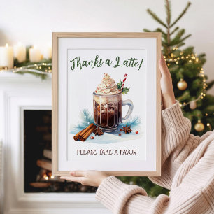 Ein Baby braut, Holiday Iced Coffee Geschenk Schil Einladung
