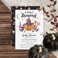 Ein Baby braut Jack-O-Lantern Halloween-Dusche