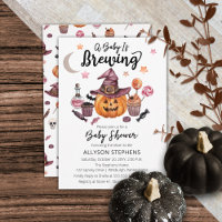 Ein Baby braut Jack-O-Lantern Halloween-Dusche