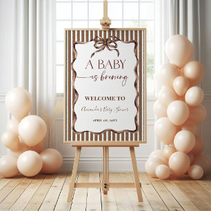 Ein Baby Braut Kaffee Baby Shower Begrüßung Poster