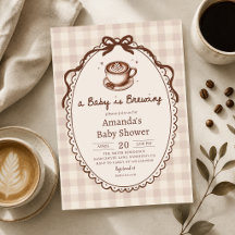 Ein Baby braut Kaffee Baby Shower