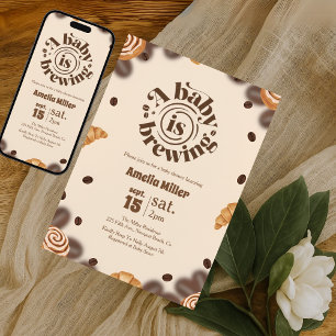 Ein Baby braut Kaffee Baby Shower Einladung