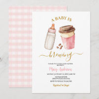 Ein Baby braut Kaffee Baby Shower für Mädchen