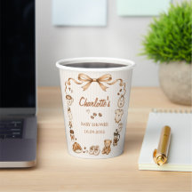 Ein Baby Braut Kaffee Baby Shower Papierschaale