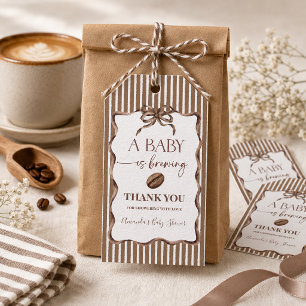 Ein Baby Braut Kaffee Baby Shower Party Geschenkanhänger