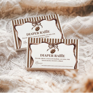 Ein Baby braut Kaffee-Baby-Shower-Party-Windeln Begleitkarte