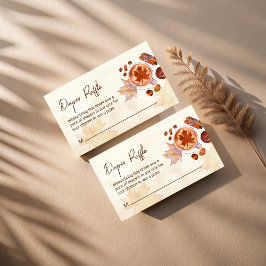 Ein Baby braut Kaffee fallen Windeln Tombola Begleitkarte