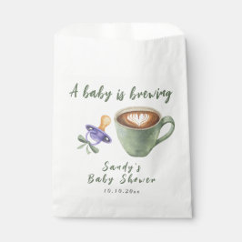 Ein Baby braut Kaffee Schnuller Bogen Baby-Party Geschenktütchen