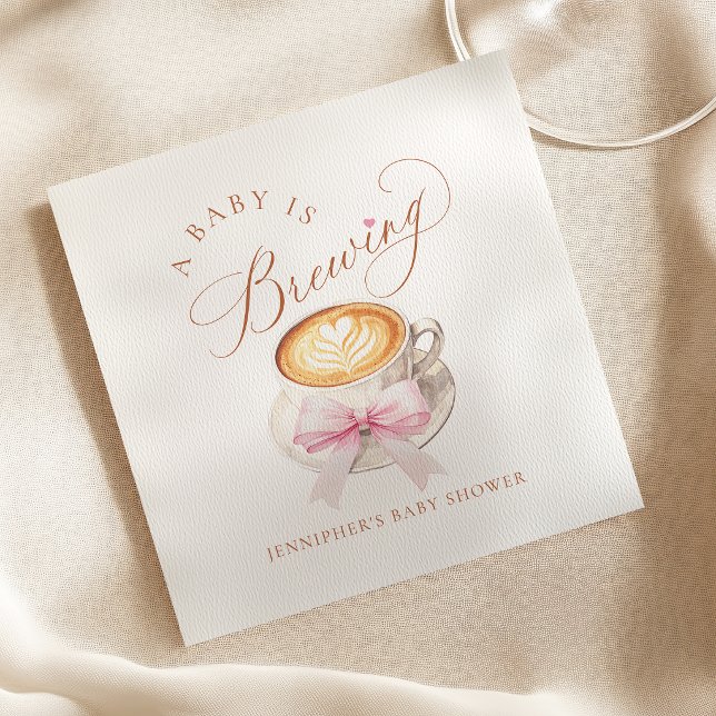 Ein Baby braut Kaffee Serviette (Von Creator hochgeladen)