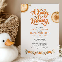 Ein Baby braut Kaffee-Thema-Baby-Party