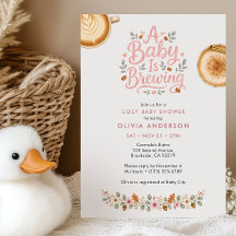 Ein Baby braut Kaffee-Thema Baby Shower