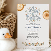Ein Baby braut Kaffee Thema Baby Shower