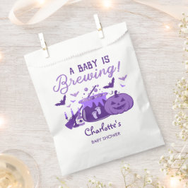 Ein Baby braut Lila Halloween-Kinderdusche Geschenktütchen