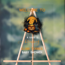 Ein Baby braut Niedliche Halloween-Kinderdusche Acrylschild