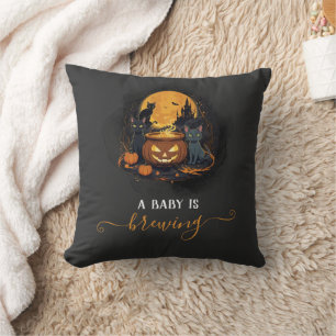 Ein Baby braut Niedliche Halloween-Kinderdusche. Kissen