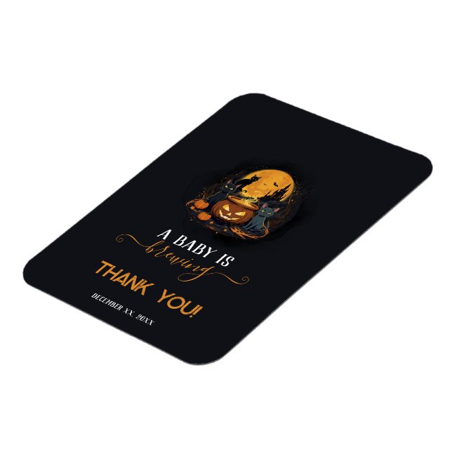 Ein Baby braut Niedliche Halloween-Kinderdusche Magnet (Linke Seite)