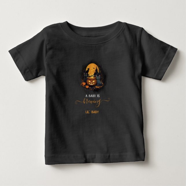 Ein Baby braut Niedliche Halloween-Kinderdusche. T-shirt (Vorderseite)