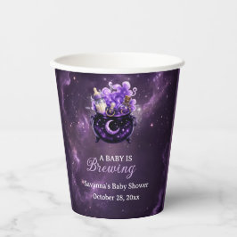 Ein Baby braut sich Halloween-Baby-Shower-Papierbe Pappbecher
