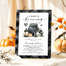 Ein Baby braut sich zusammen Halloween-Baby-Party
