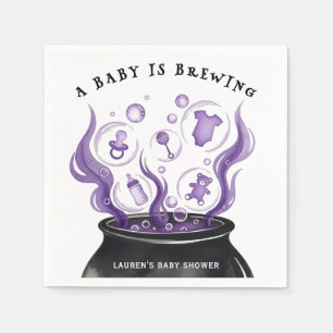 Ein Baby braut sich zusammen Halloween-Baby-Party Serviette