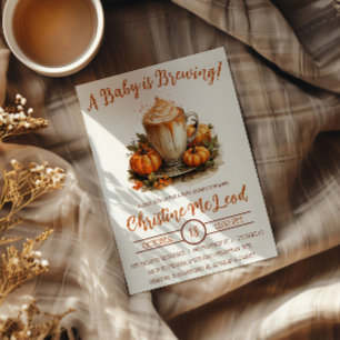 Ein Baby braut sich zusammen, Pumpkin Spice Latte Einladung