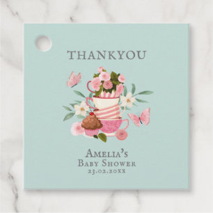 Ein Baby braut Vintages Tee Party Babydusche Geschenkanhänger