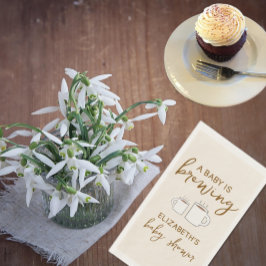 Ein Baby brütet Babydusche Napkins Serviette