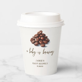 Ein Baby brütet Babyduschpapier Pappbecher