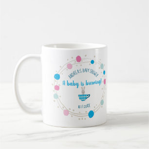 Ein Baby brütet Blue Teacup Baby Boy Dusche Kaffeetasse