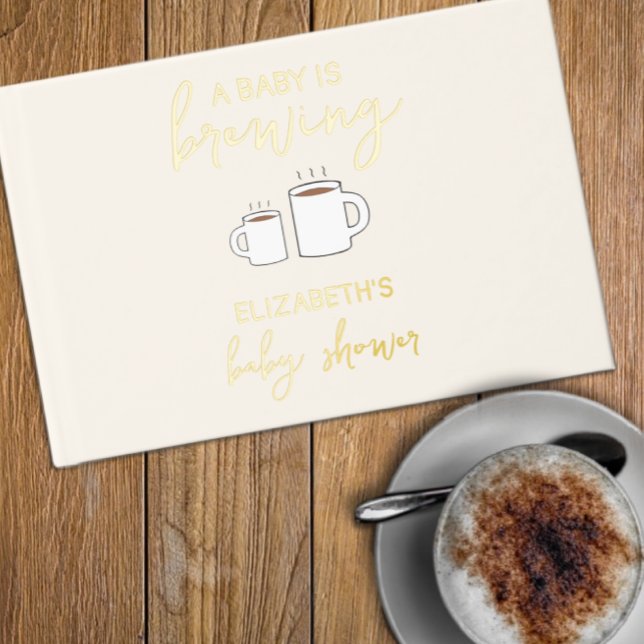 Ein Baby brütet eine Babydusche Gästebuch (Von Creator hochgeladen)