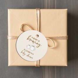 Ein Baby brütet eine Babydusche Geschenkanhänger