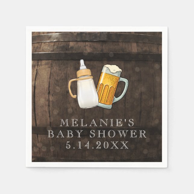 Ein Baby brütet eine Babydusche Serviette (Vorderseite)