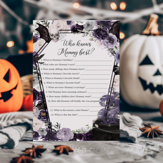 Ein Baby brütet Gothic, der Mommy Best Game kennt (Floral Gothic Coffin A Baby is Brewing Baby Shower Who knows Mommy Best Game)