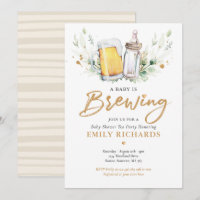 Ein Baby brütet Grünpflanzenbeer Babydusche