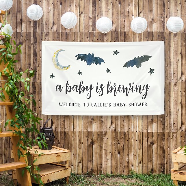 Ein Baby brütet Halloween-Babydusche. Empfang Banner (Von Creator hochgeladen)