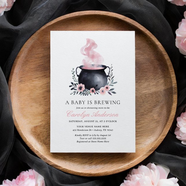 Ein Baby brütet Halloween-Kinderdusche Einladung (Von Creator hochgeladen)