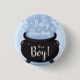 Ein Baby brütet Hexendusche Gothic Blue Button