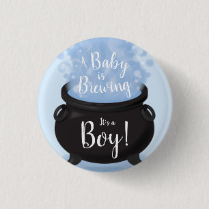 Ein Baby brütet Hexendusche Gothic Blue Button