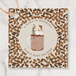 Ein Baby brütet Icced Coffee Baby Shower Gevor Geschenkanhänger