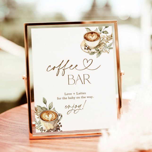 Ein Baby brütet Kaffee-Bar-Zeichen | Kaffee Poster (Von Creator hochgeladen)