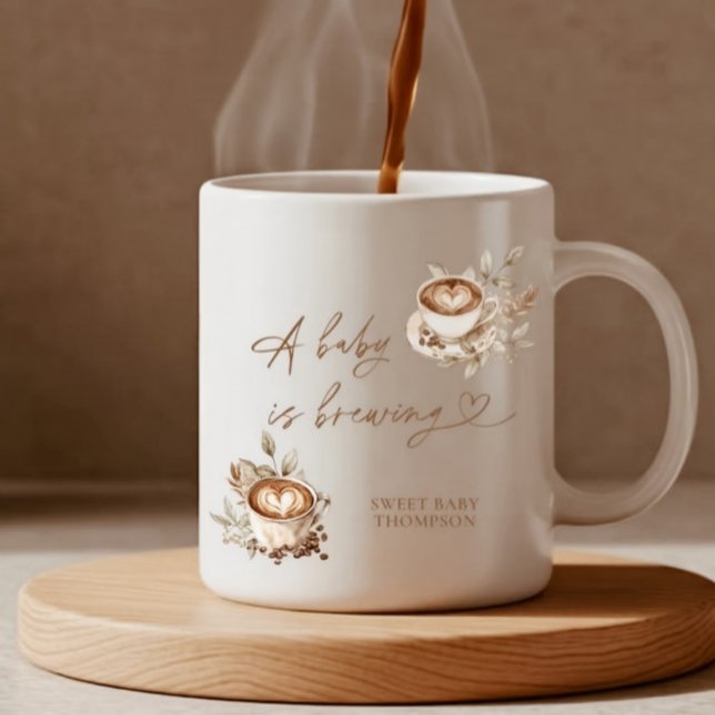 Ein Baby brütet Kaffee-Tasse | Personalisierter Ka Kaffeetasse (Von Creator hochgeladen)