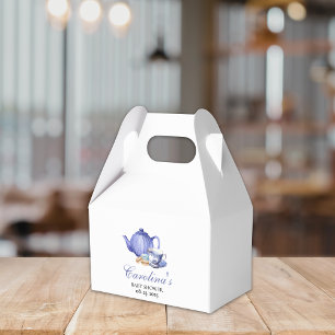 Ein Baby brütet lila Tea Party Baby Dusche Geschenkschachtel