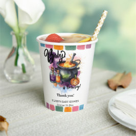 Ein Baby brütet. | Niedliche Halloween-Kinderdusch Pappbecher