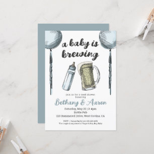 Ein Baby brütet Paare und lädt zur Baby-Dusche ein Einladung