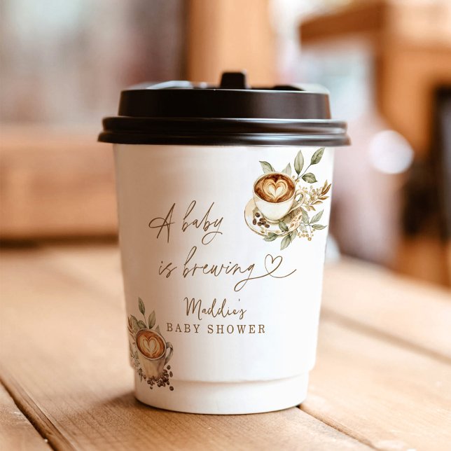 Ein Baby brütet Papieraufnahmen | Kaffeemaschine Pappbecher (Von Creator hochgeladen)